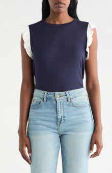 CYRUS Ruffle Sleeveless Top