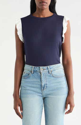 Ruffle Sleeveless Top