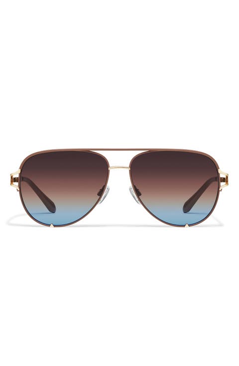 High Key Twist 60mm Gradient Aviator Sunglasses