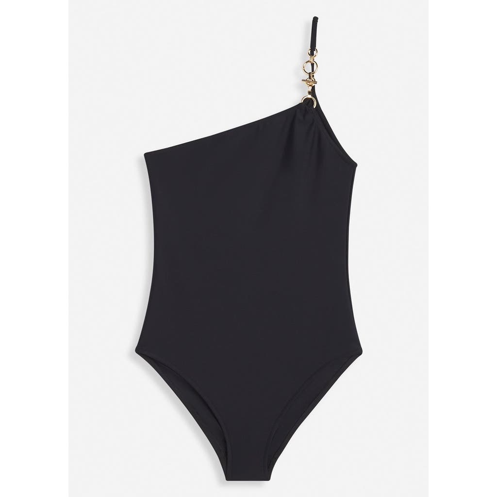 Lanvin Black Swimsuit In Polyamide Blend In Black