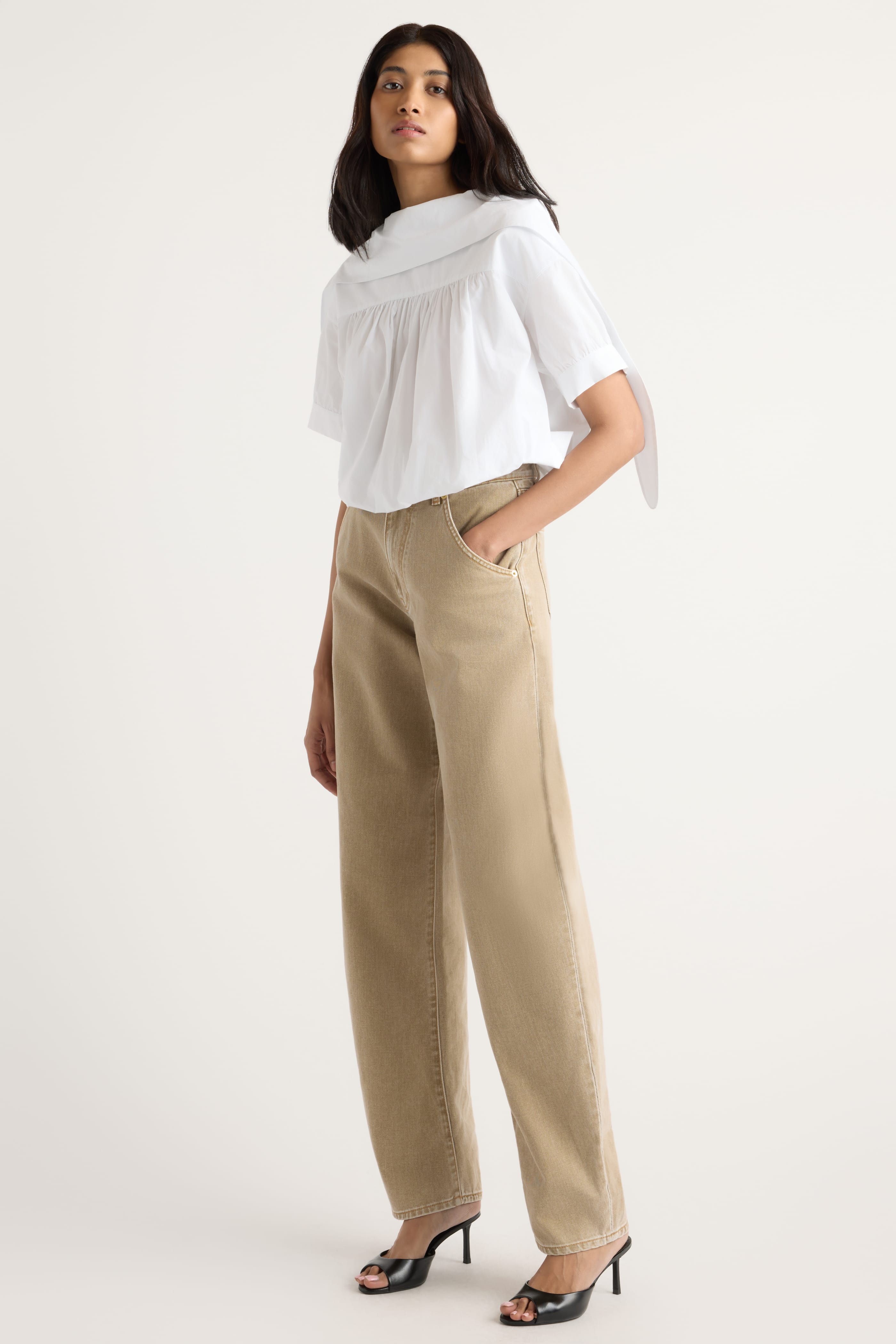 Bronte Foldover Scarf-Neck Tunic Top - image 2