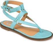 Journee Collection Tangie Snake Embossed Strappy Sandal
