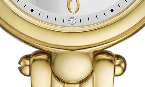 Kate Spade Women's Gracie Round Three-hand Gold-tone Stainless Steel Watch, 32mm In Gold