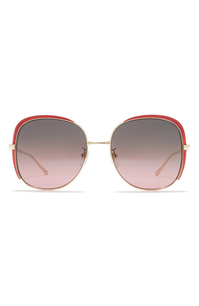 Gucci 58mm Square Sunglasses, Main, color,