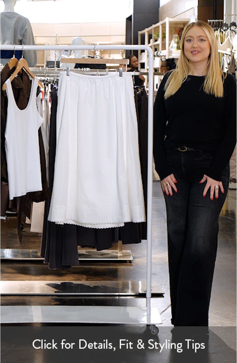 Scalloped Cotton Maxi Skirt, sales video thumbnail