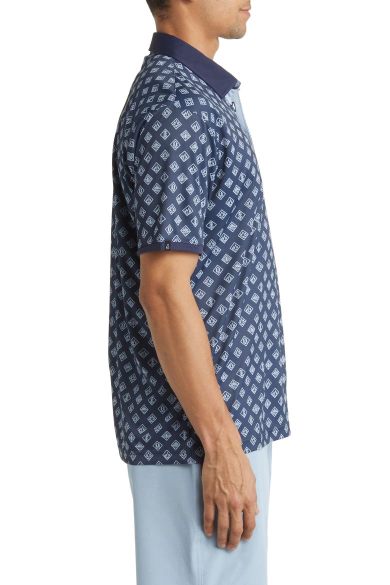 Jackson Geo Pattern Golf Polo, Alternate, color, NAVY-SKY
