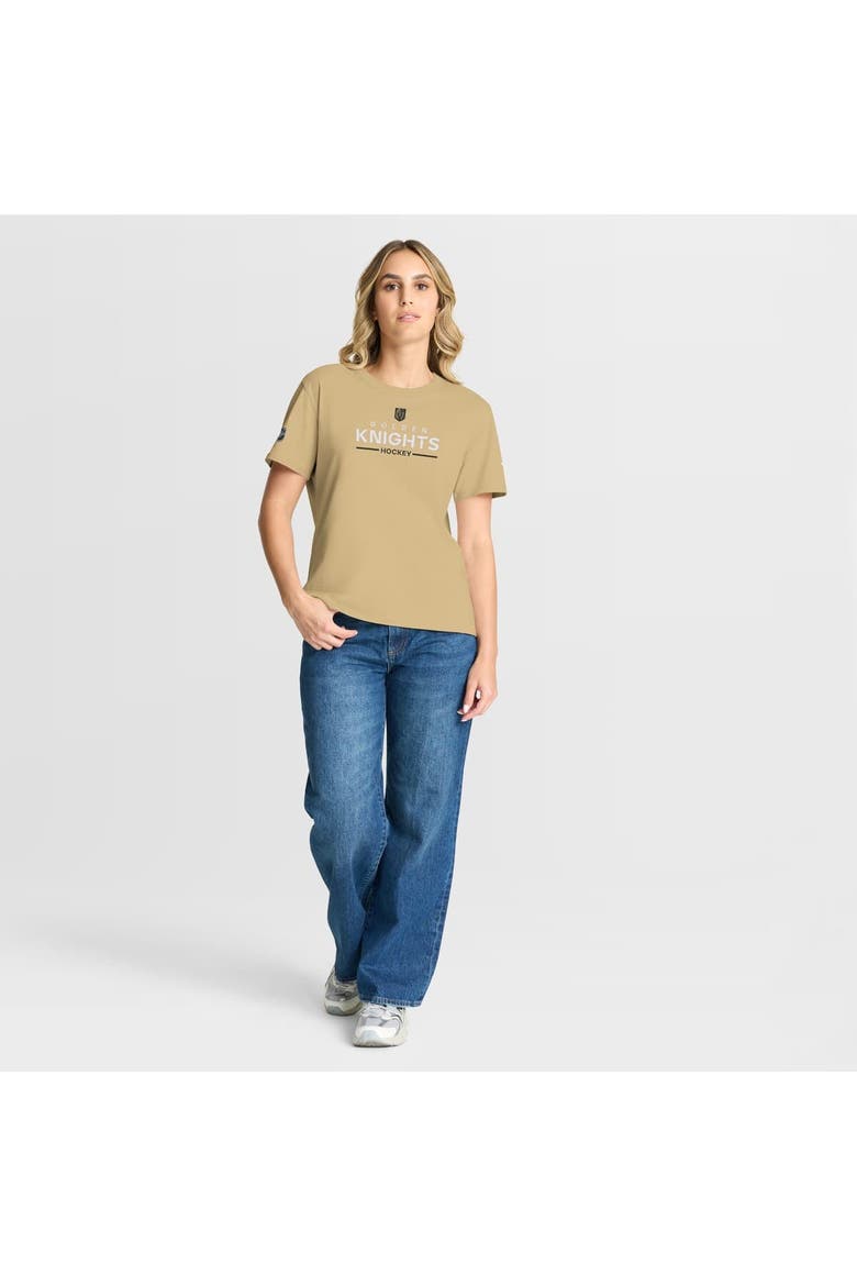 Women's Fanatics Gold Vegas Golden Knights Authentic Pro Primary T-Shirt, Alternate, color, Gold