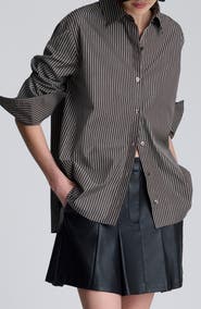 Kenneth Cole Cotton Boyfriend Shirt