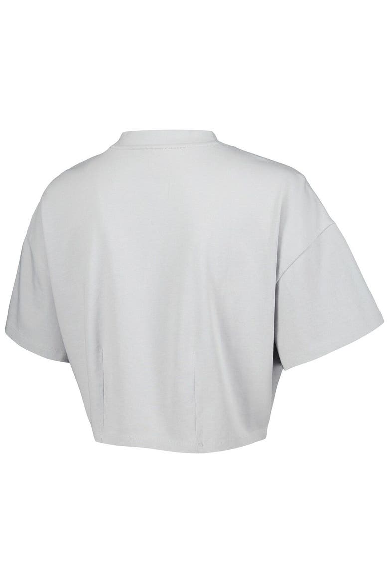 Men's Lusso Gray Chicago Bulls Nola Faded Tonal Cropped T-Shirt, Alternate, color, Gray