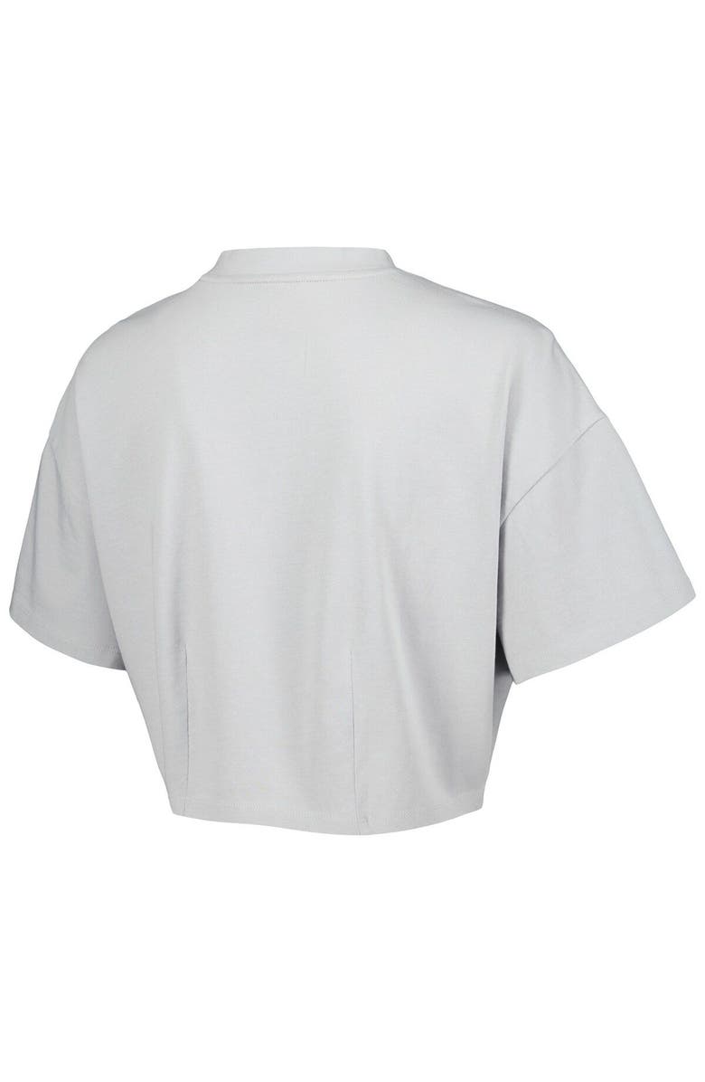 LUSSO Men's Lusso Gray Chicago Bulls Nola Faded Tonal Cropped T-Shirt, Alternate, color, Gray