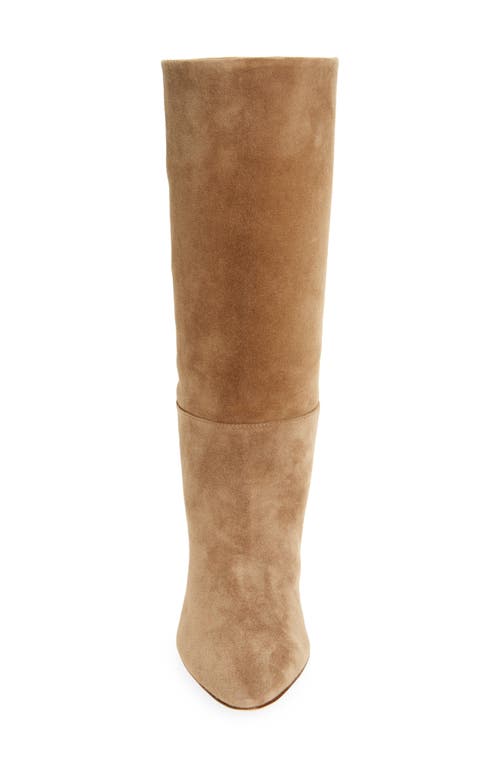 Gianvito Rossi Pointed Toe Suede Finish Ankle Boots In Brown
