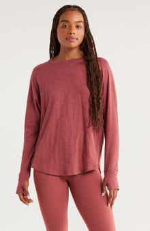 Zella Relaxed Washed 2.0 Long Sleeve Slub Tee