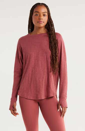 Zella Relaxed Washed 2.0 Long Sleeve Slub Tee
