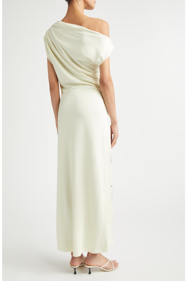 Foxglove Sketch Off the Shoulder Jersey Dress, Alternate, color, BUTTER MULTI