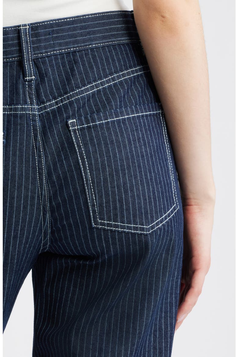 Isola Stripe Straight Leg Jeans, Alternate, color, INDIGO BLUE
