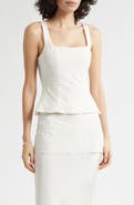 POSSE Cove Embroidered Stretch Silk Tank