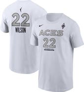 Nike Men's Nike A'ja Wilson White Las Vegas Aces Name & Number Heroine Edition T-Shirt