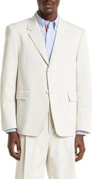 Thom Browne Unconstructed Straight Fit Sport Coat