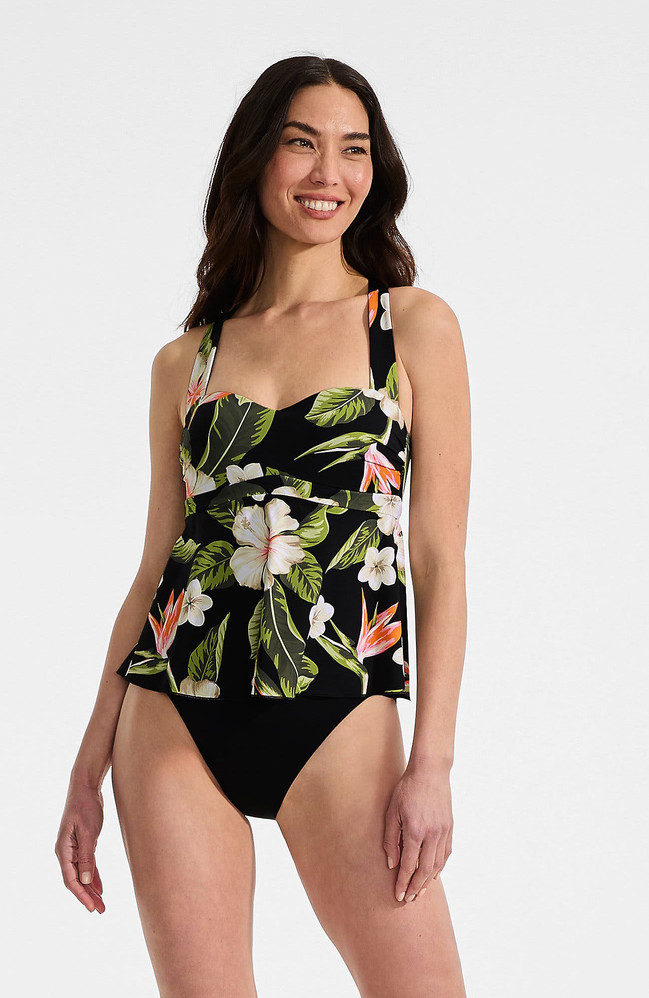 Hibiscus Floral/Black