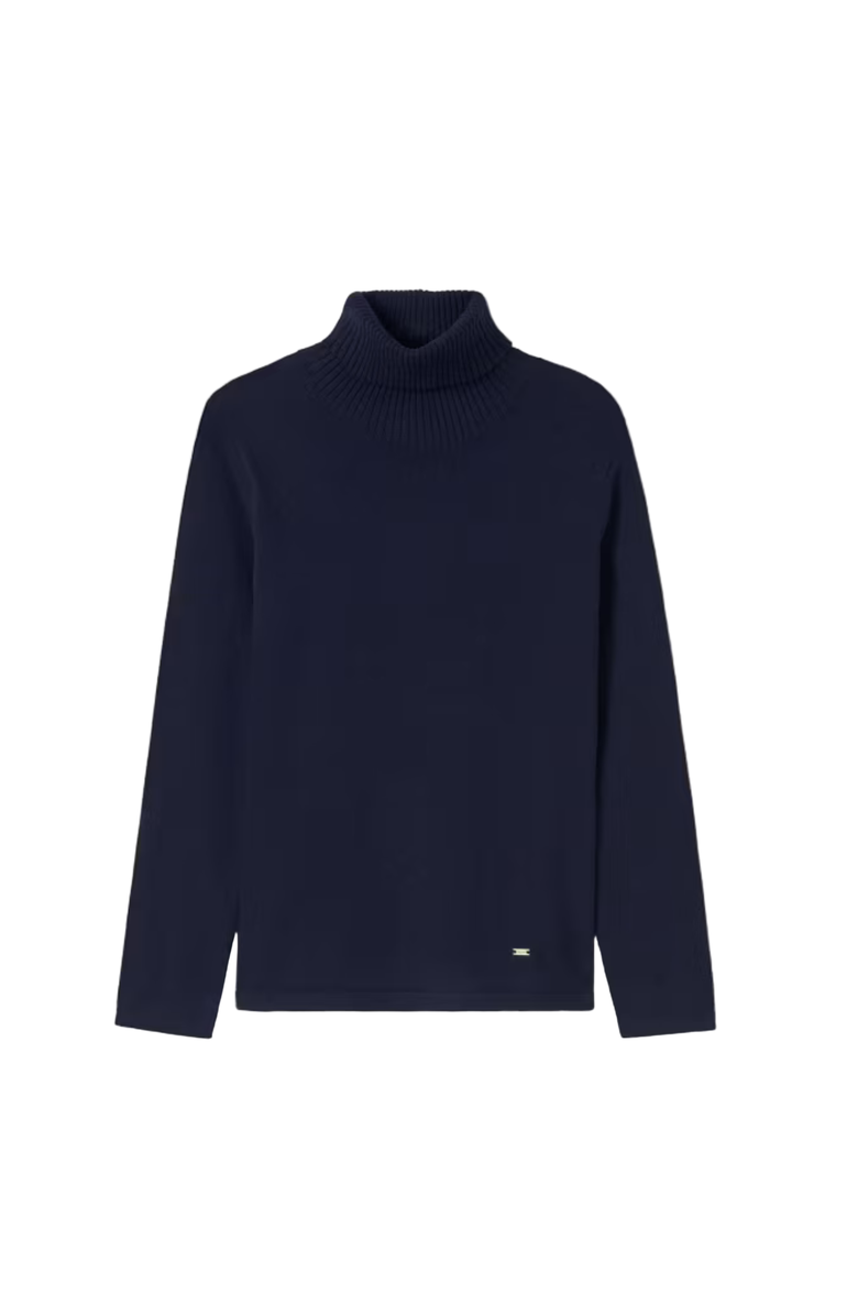 Mayoral Basic Turtleneck Jumper, Main, color, Navy