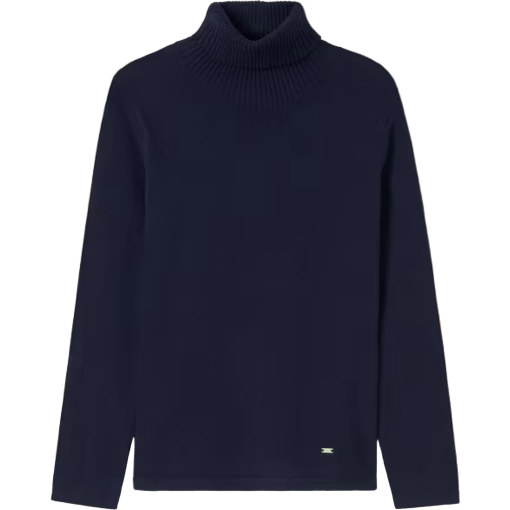 Mayoral Basic Turtleneck Jumper In Blue