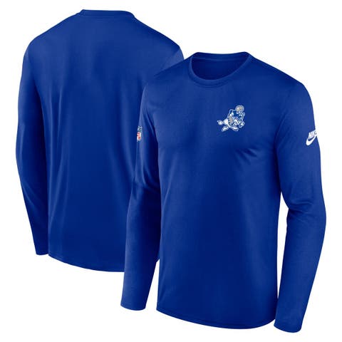 Men's Nike Royal Dallas Cowboys Legend Small Logo Performance Long Sleeve T-Shirt