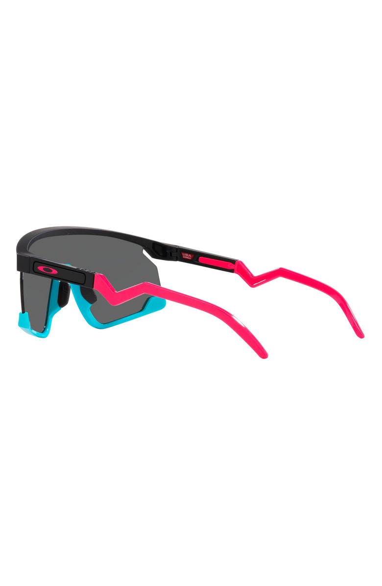 Oakley BXTR 39mm Prizm<sup>™</sup> Wrap Shield Sunglasses, Alternate, color, Black