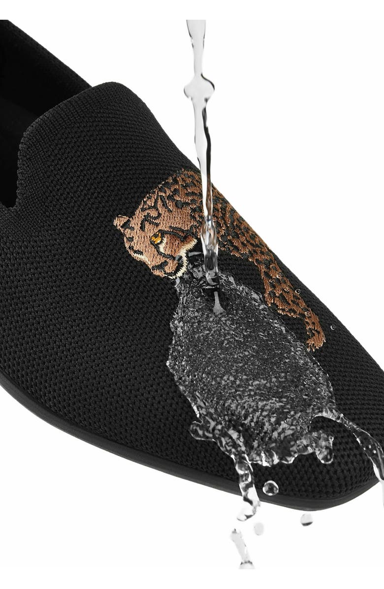 VIVAIA Water-Repellent Square-Toe Loafers, Alternate, color, Black Cheetah