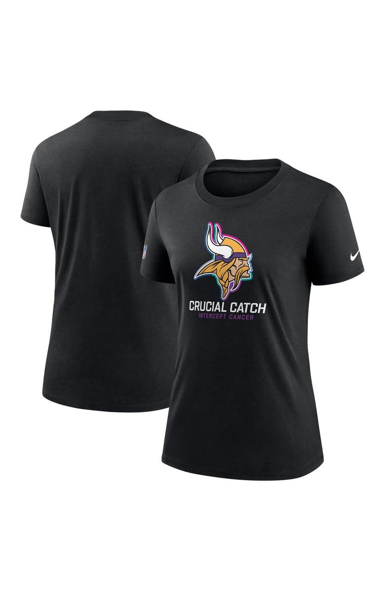 Nike Women's Nike  Black Minnesota Vikings 2024 NFL Crucial Catch Tri-Blend T-Shirt, Alternate, color, 