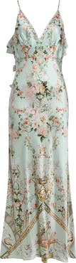 Camilla Wildflower Wunderland V Neck Silk Slip Dress