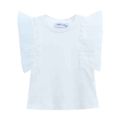 Shop Mimi Tutu Tulle Frill T-shirt In White