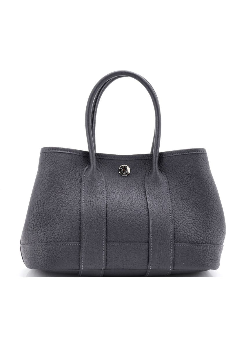 Pre-Owned Hermes Neo Garden Party Tote Leather 23, Main, color, Gris Misty