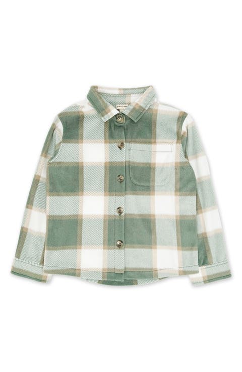 Kids' Alpine Cozy Plaid Fleece Shirtjacket