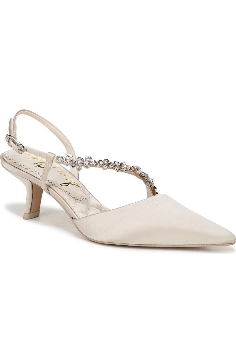 Sam Edelman Bonnie Slingback Pointed Toe Pump, Main, color, Modern Ivory