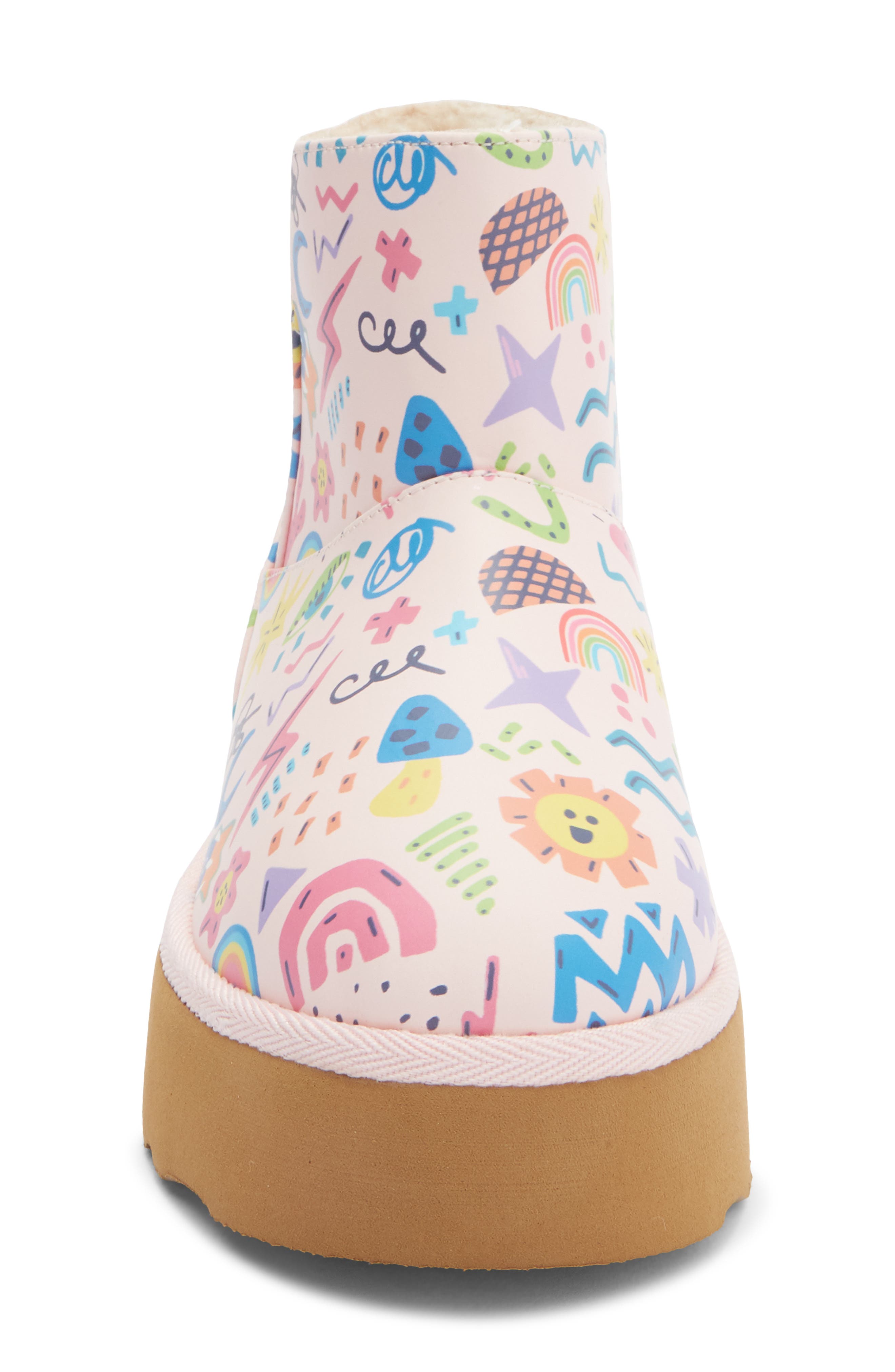 Harper Canyon Kids' Ezra Printed Bootie, Alternate, color, Rainbow Multi