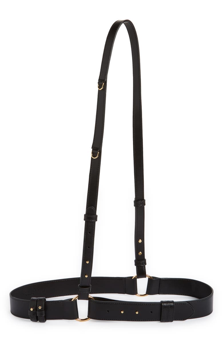 Stella McCartney Faux Leather Harness Belt, Main, color,