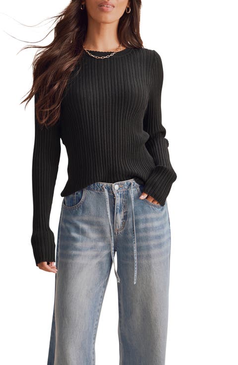 Georgie Pointelle Sweater