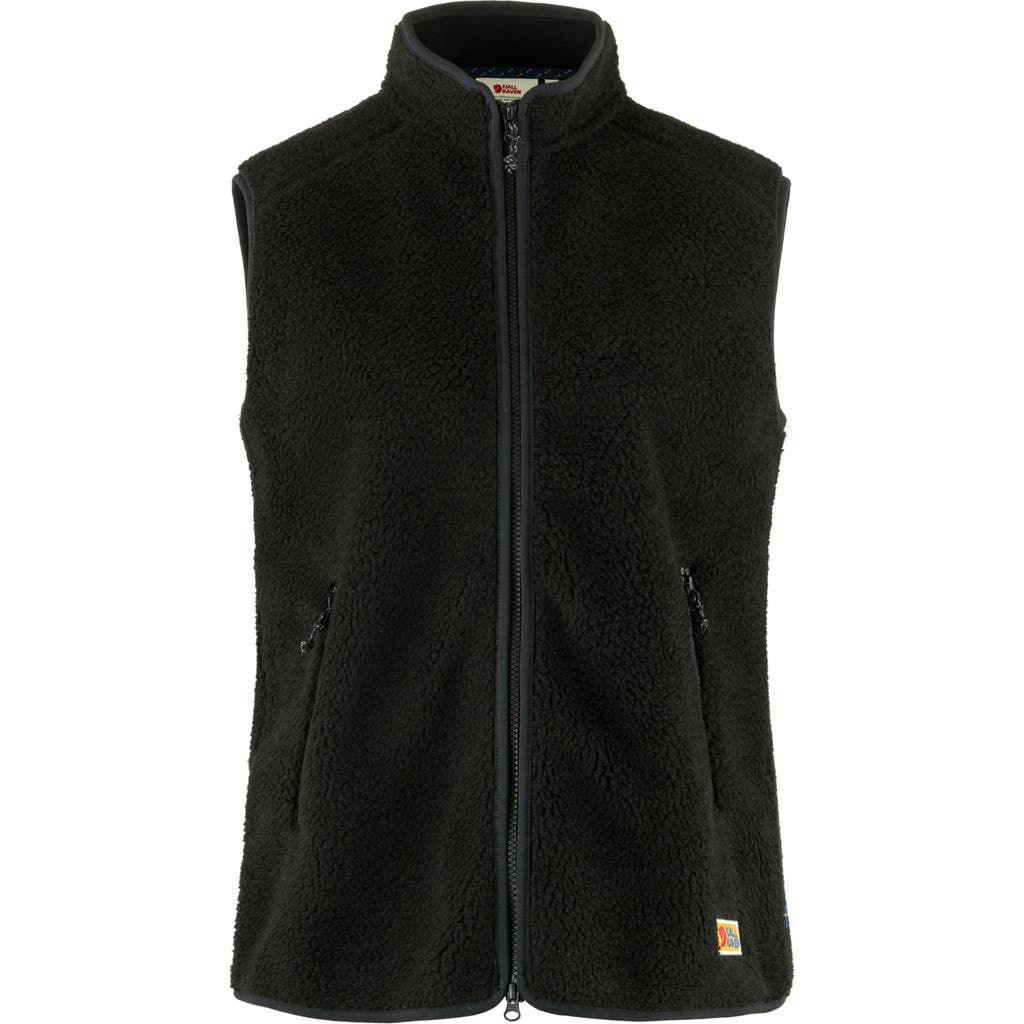 Fjall Raven Fjällräven Vardag High Pile Fleece Vest In Black