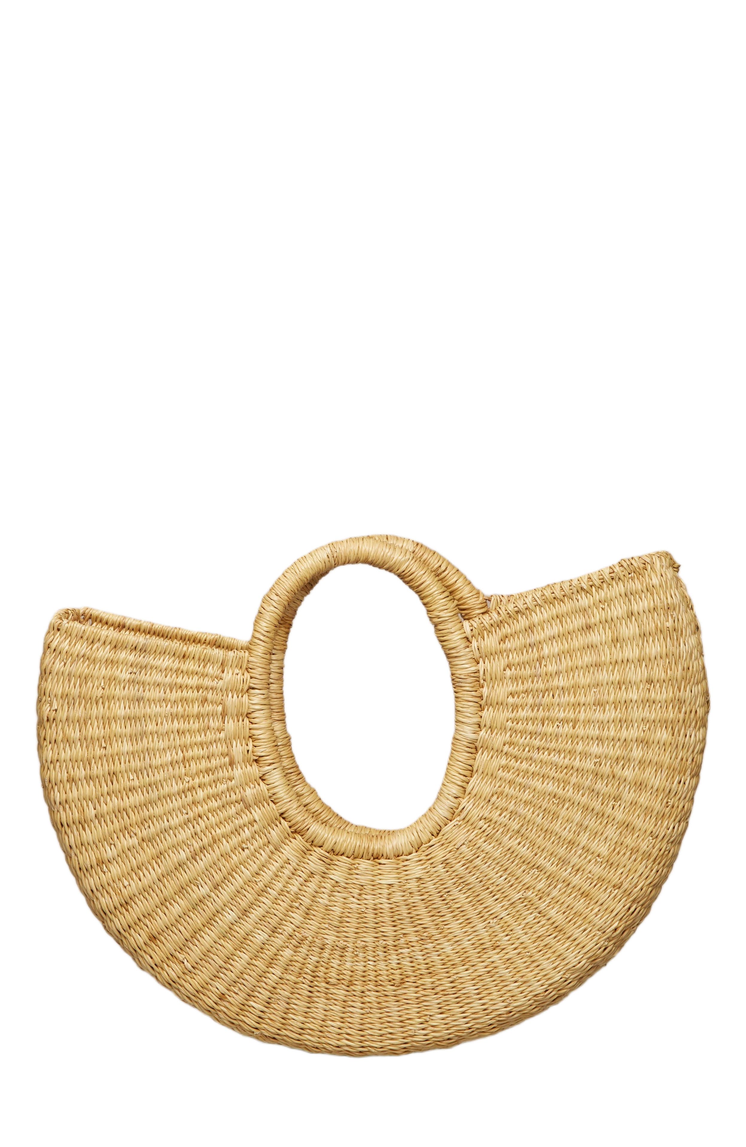 indego africa Anyo Half Moon Bag, Main, color, 