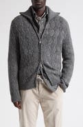 Eleventy Wool & Cashmere Blend Zip Cardigan