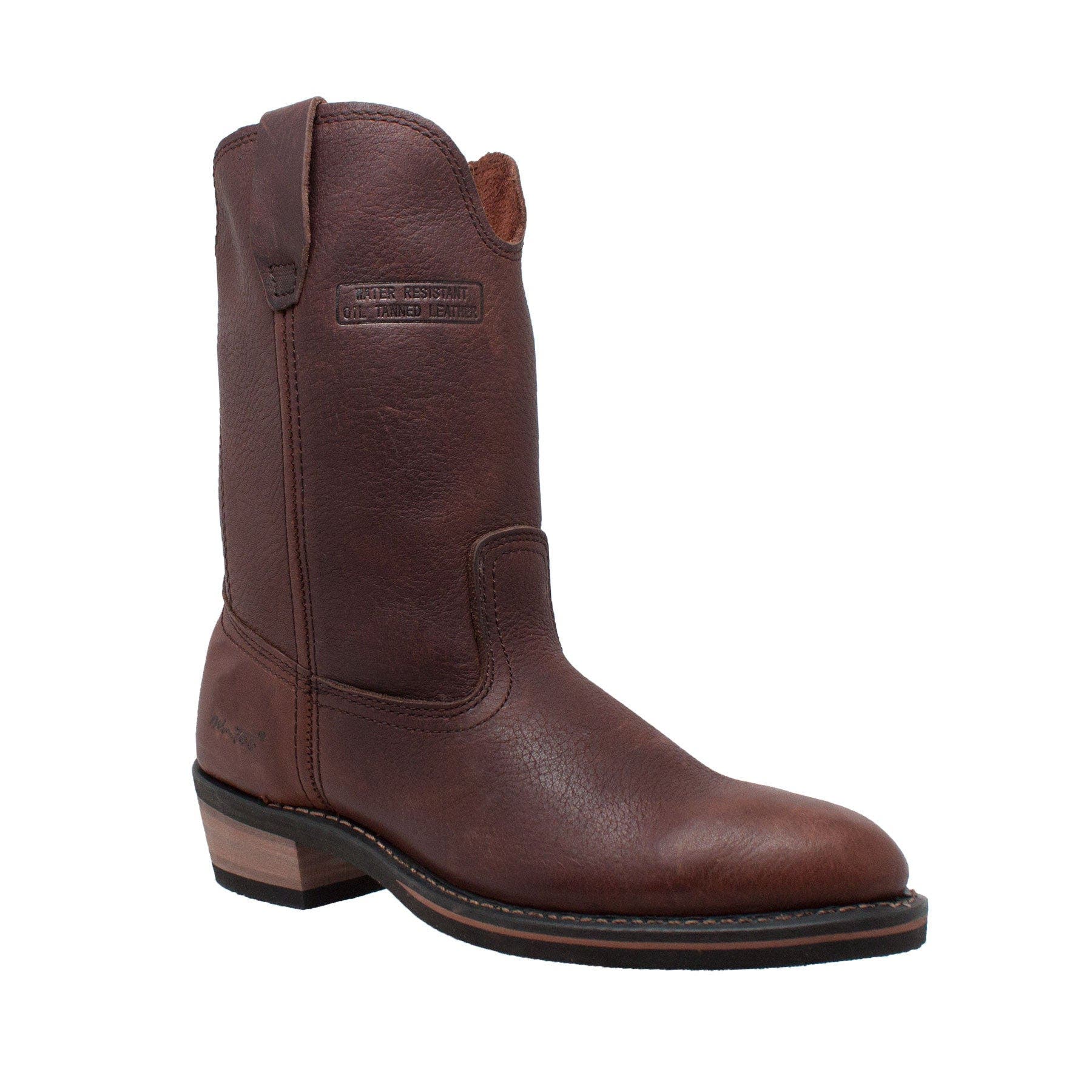 12" Ranch Wellington Western Boots, Main, color, Brown