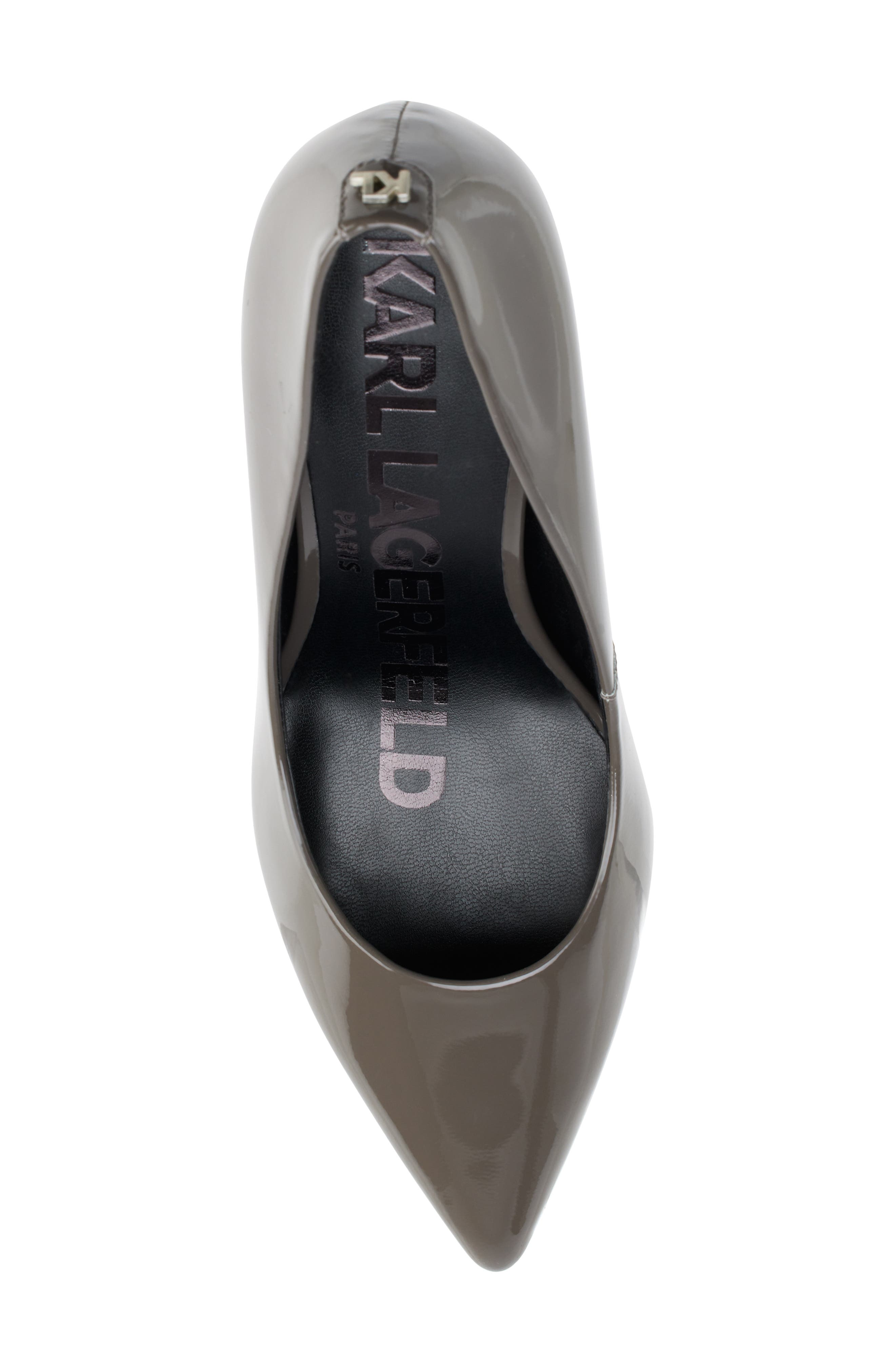 KARL LAGERFELD PARIS Royale Pointed Toe Pump, Alternate, color, 
