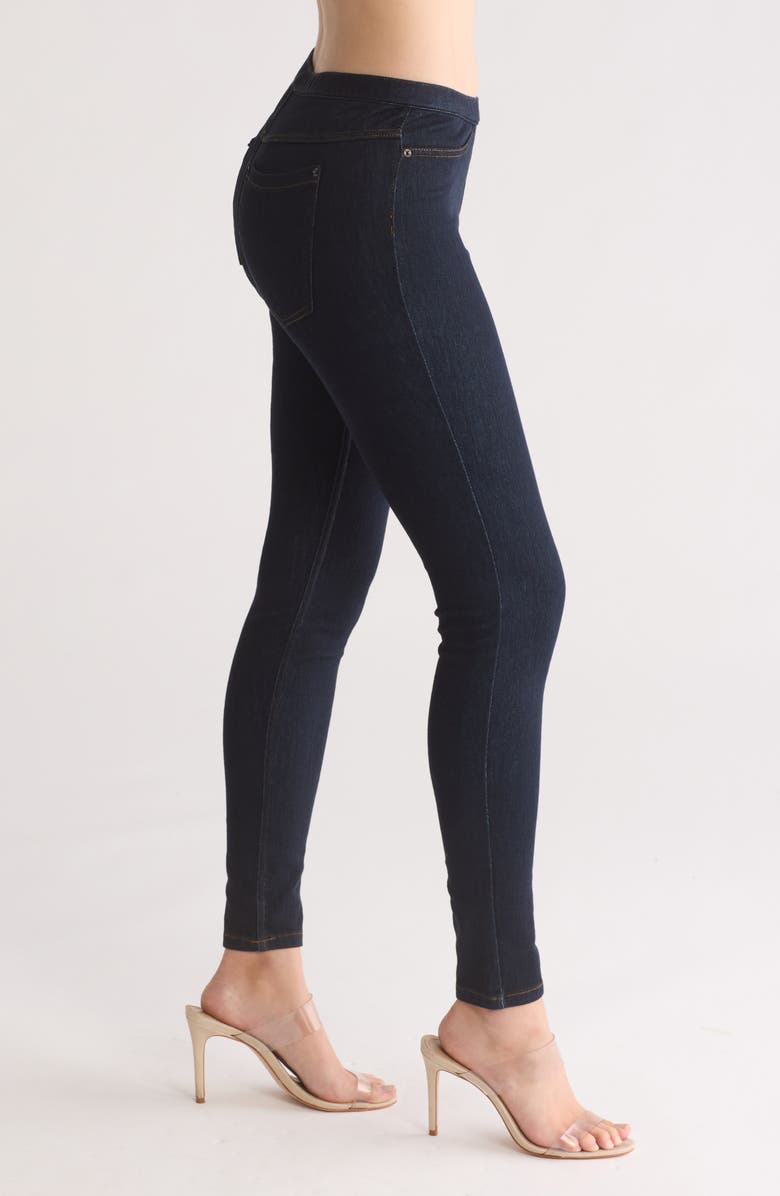 Hue Original Denim Leggings, Alternate, color, Mdnght Rnse