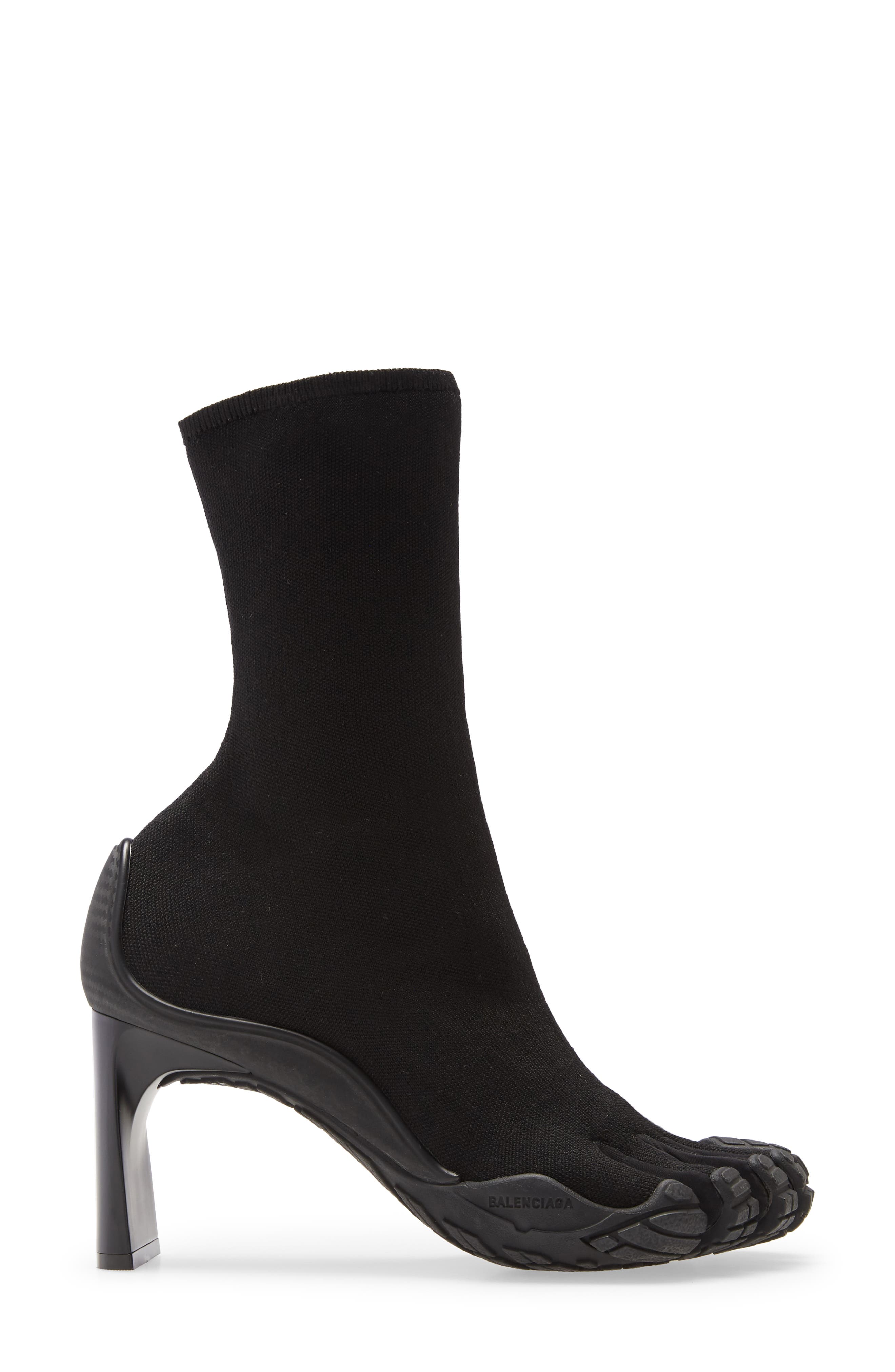 Balenciaga x Vibram High Toe Sock Bootie, Alternate, color, 