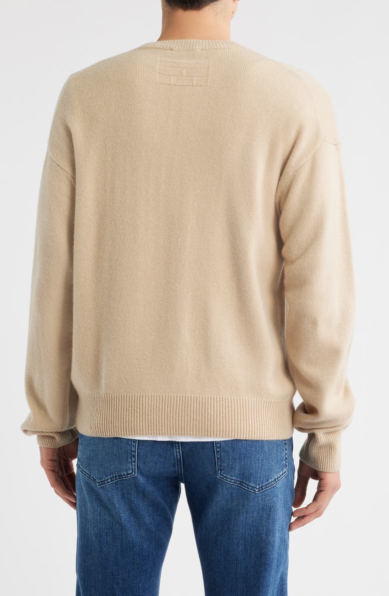 FRAME Lightweight Cashmere Crewneck Sweater, Alternate, color, Summer Beige