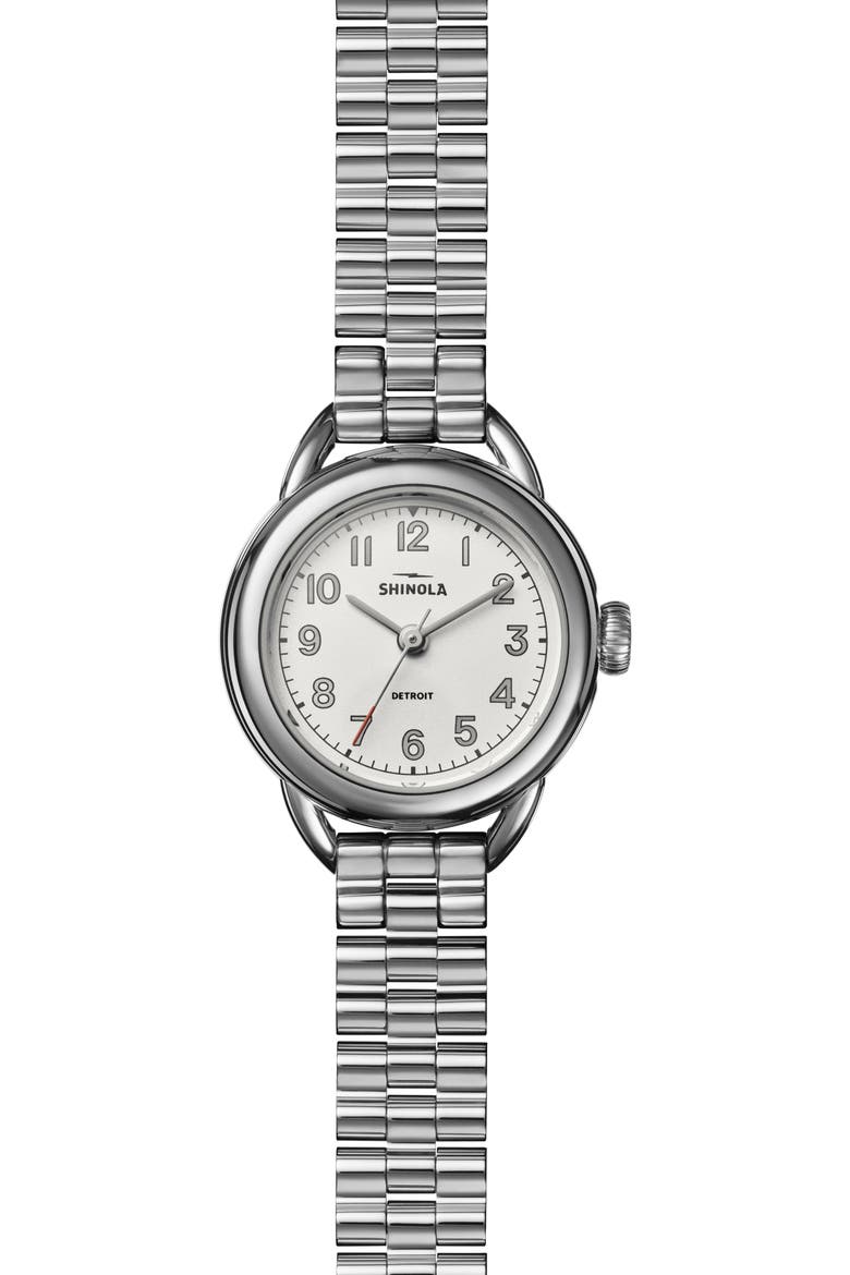 Runabout Bracelet Watch, 25mm, Main, color, WHITE
