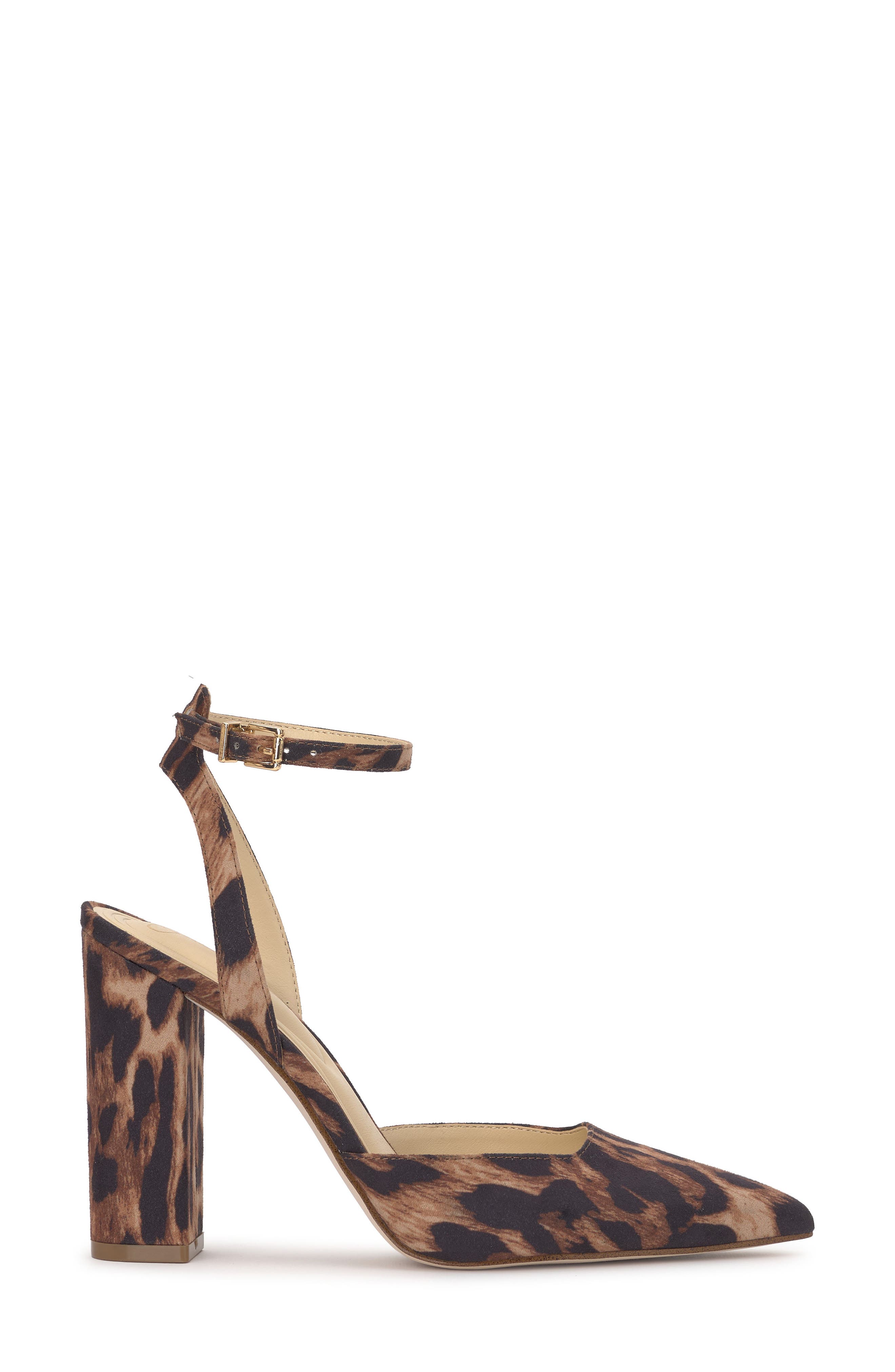 Jessica Simpson Nazela Pointed Toe Ankle Strap Pump, Alternate, color, Natural Leopard