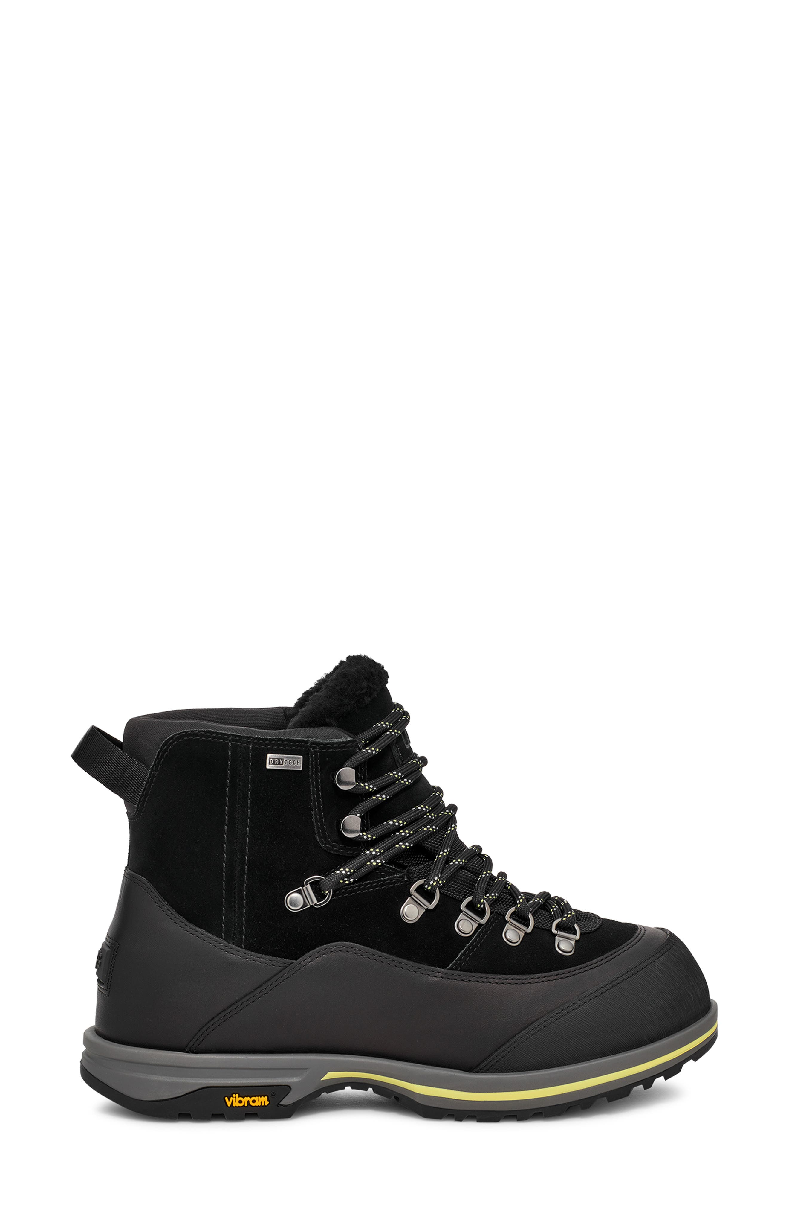 UGG<sup>®</sup> Brecken Waterproof Lace-Up Boot, Alternate, color, Black