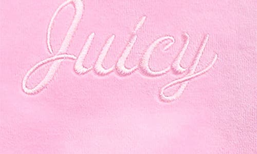 Juicy Couture Kids' Velour Sweatshirt & Joggers Set In Pink