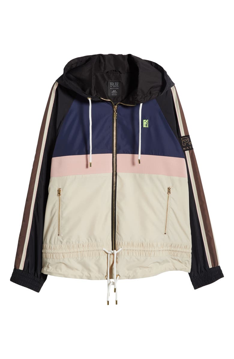 P.E Nation Man Down Colorblock Jacket, Alternate, color, Fog